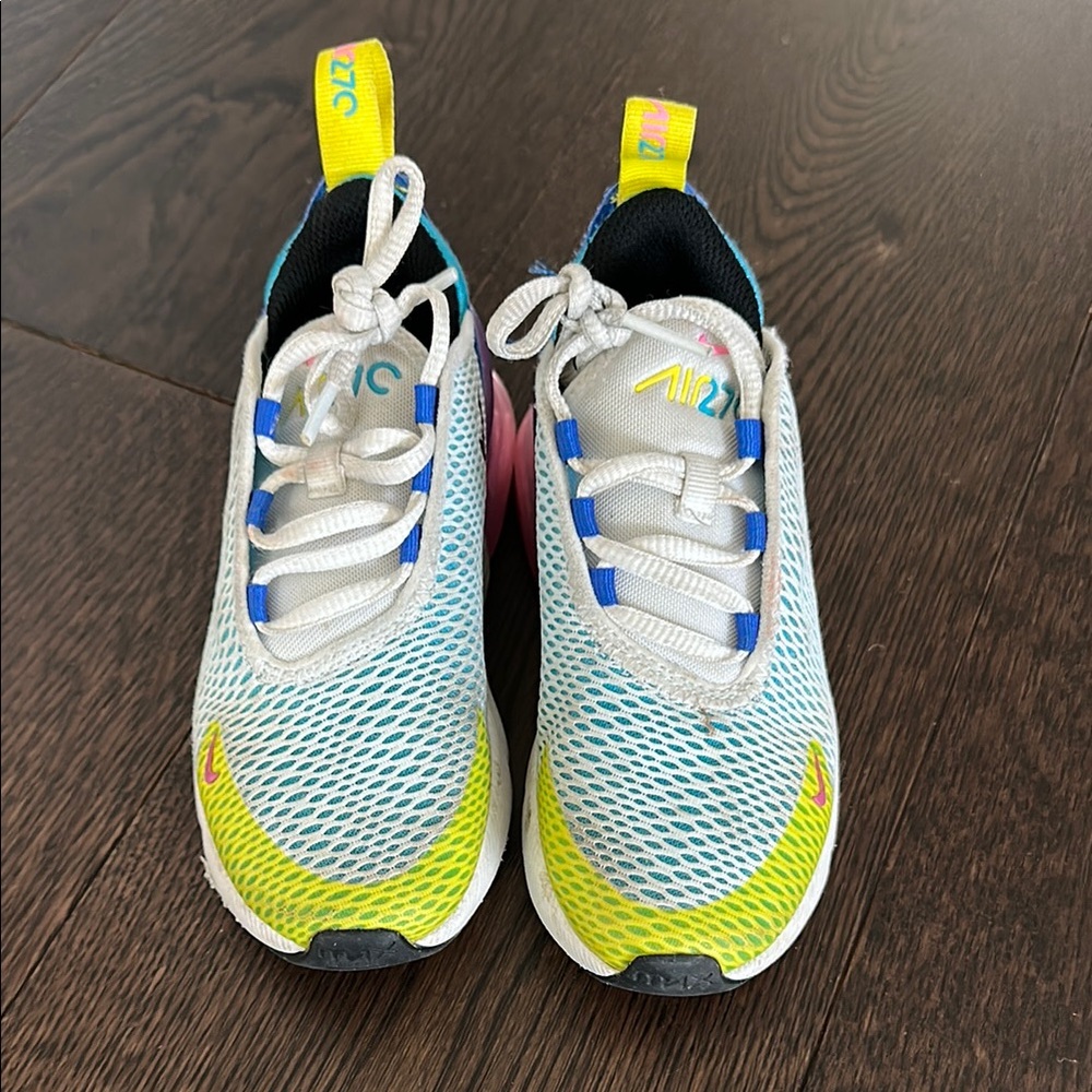 Nike White and Yellow Sneakers Lightweight Mesh Design